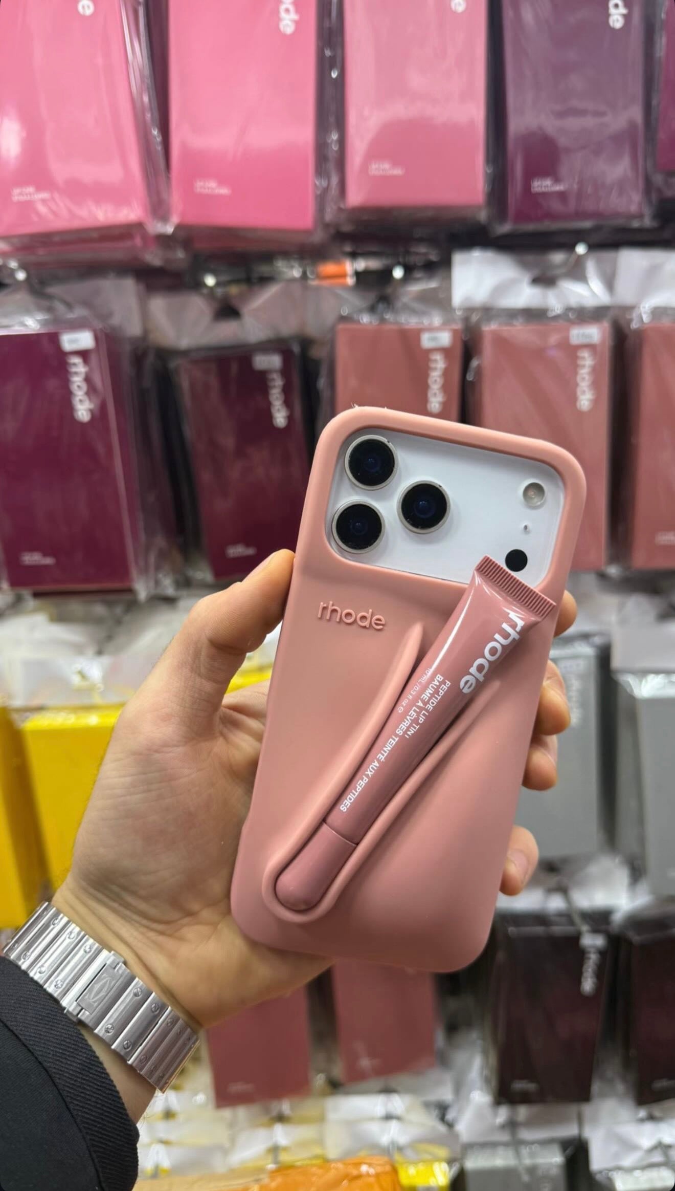 Rhode Rujlu Toz Pembe Telefon Kılıfı