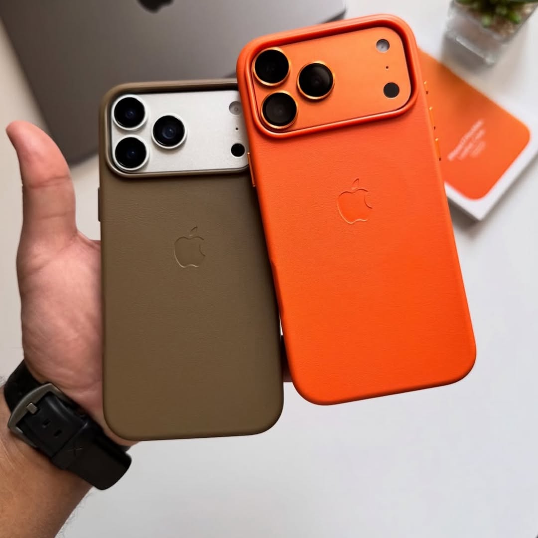 Apple MagSafe Özellikli Deri Kılıf - Kahverengi