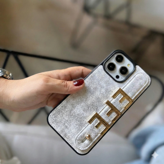 Kişiselleştirilebilir Gümüş Deri Kılıf