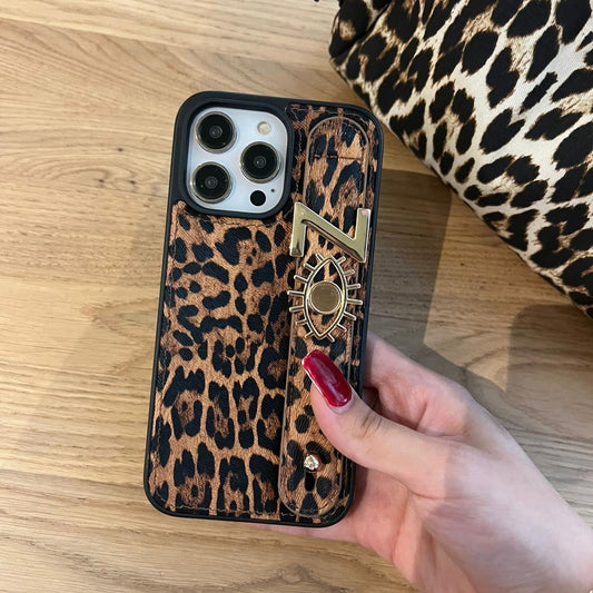 Kişiselleştirilebilir Leoparlı Deri Kılıf