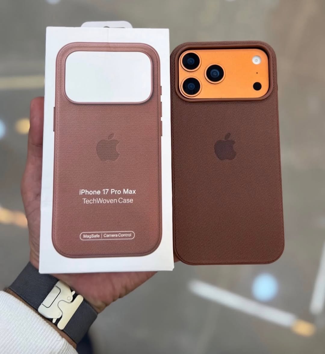 MagSafe Özellikli Premium Tech Dokuma Kılıf Kahverengi