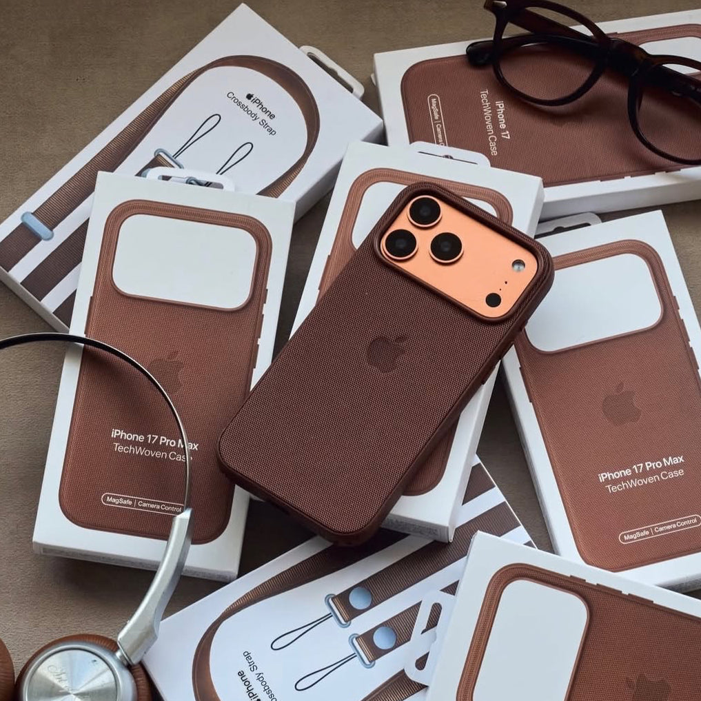 MagSafe Özellikli Premium Tech Dokuma Kılıf Kahverengi