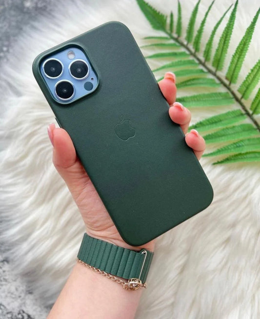 Apple MagSafe Özellikli Deri Kılıf - Kaktüs