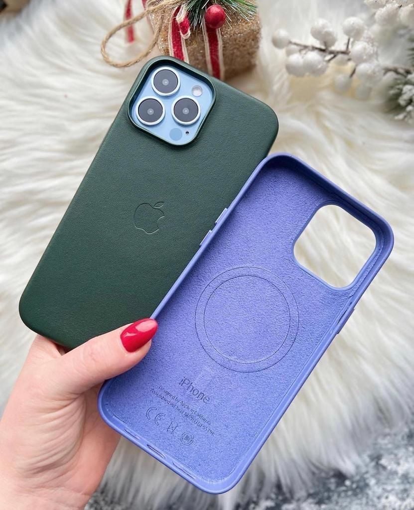 Apple MagSafe Özellikli Deri Kılıf - Kaktüs