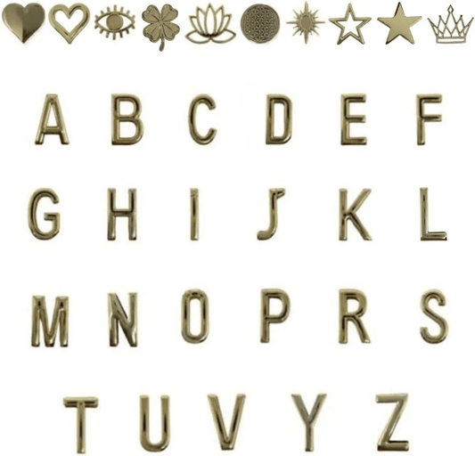 Harfli Deri Kılıflarla Uyumlu Harfler Gold